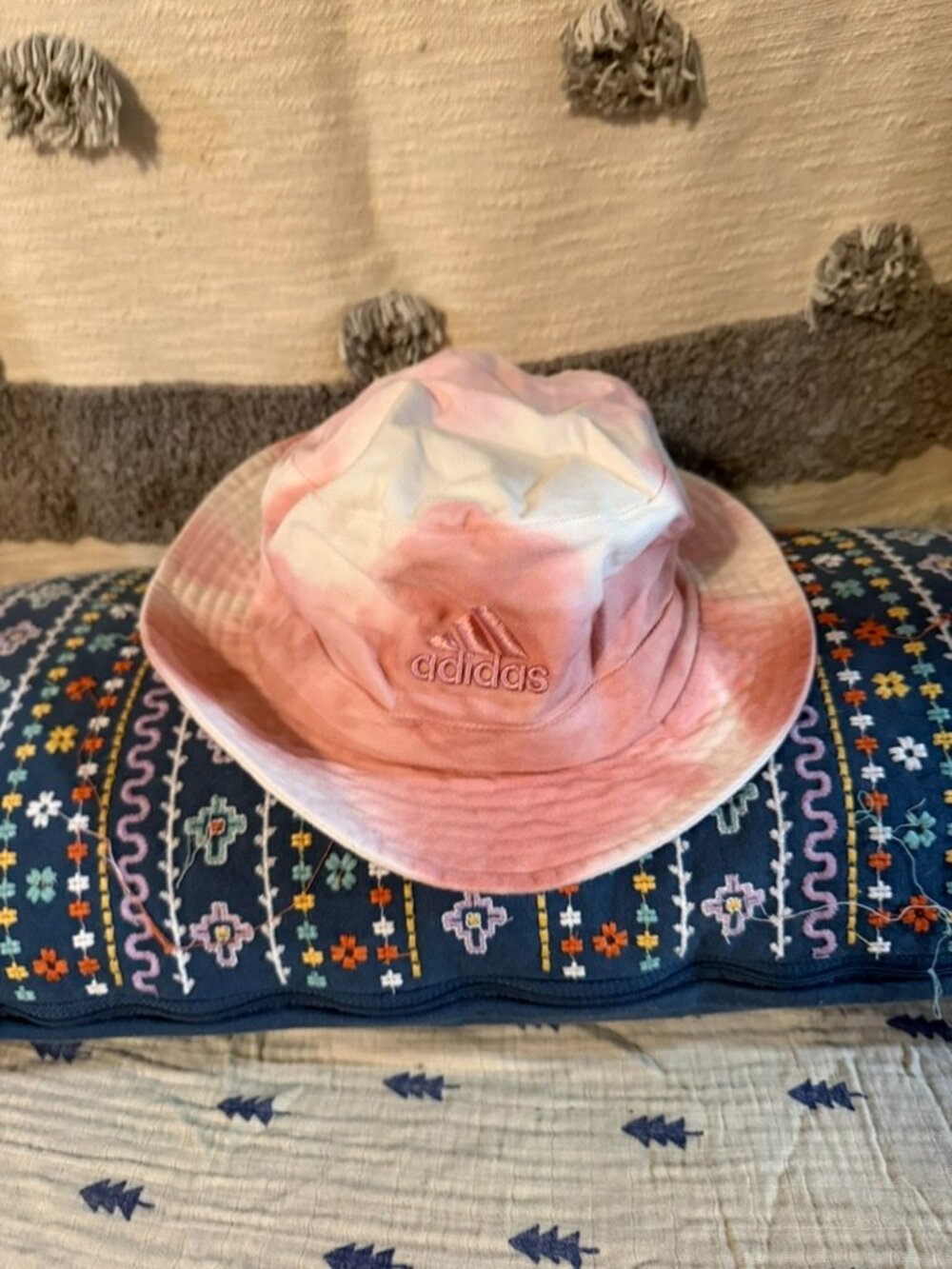 2 Women's Bucket Hats - Tye Dye Adidas and Floral
